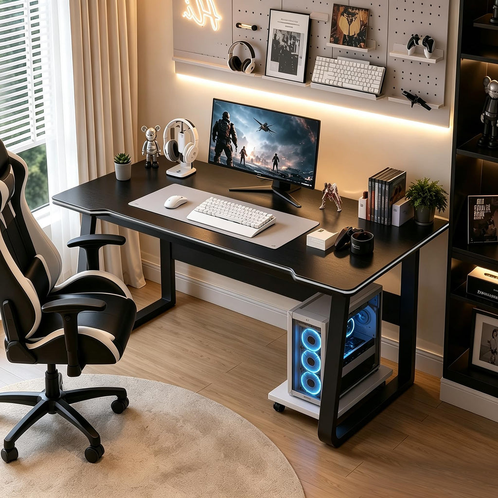 Gaming Desk Computer Writing Table PC Wood I739366