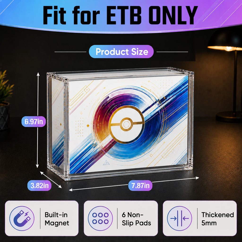 Acrylic Display Case with 6 Magnets Stackable H2531