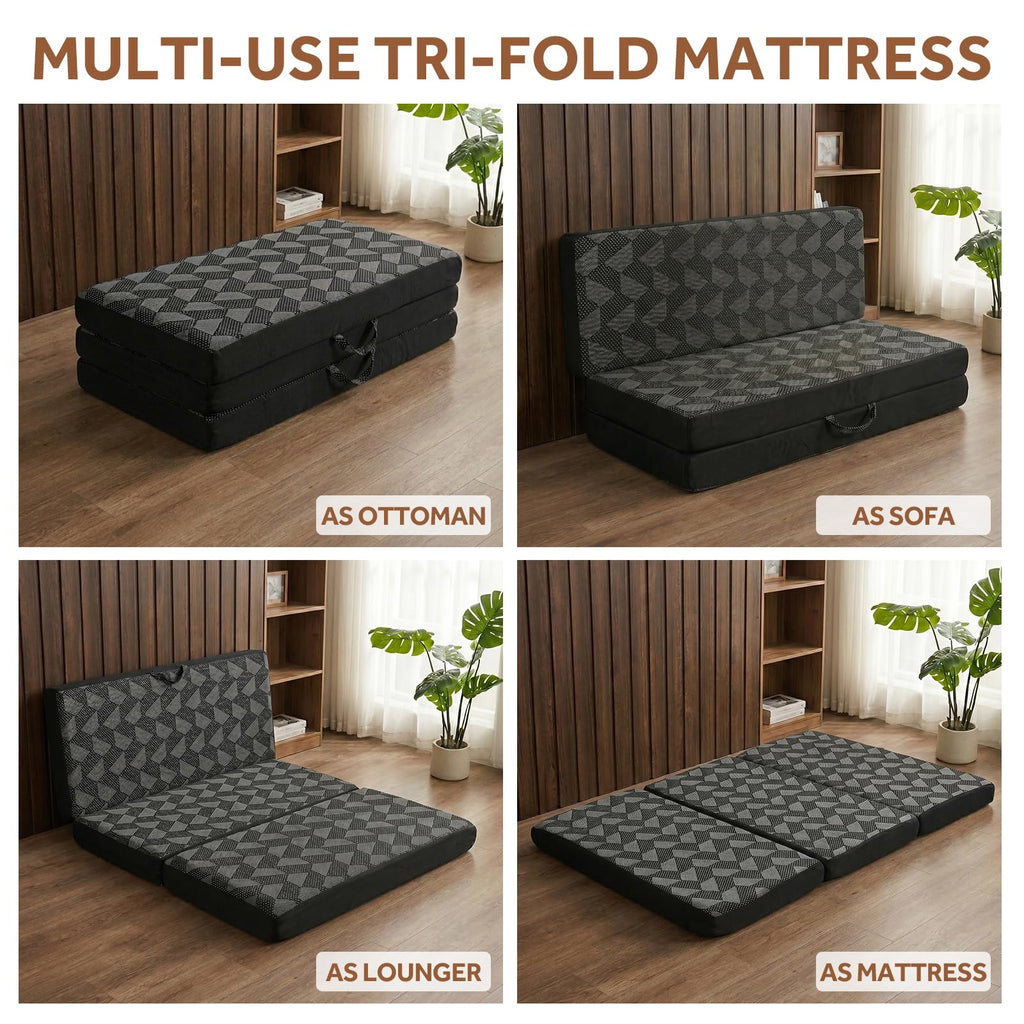 Memory Foam Tri Folding Mattress B856