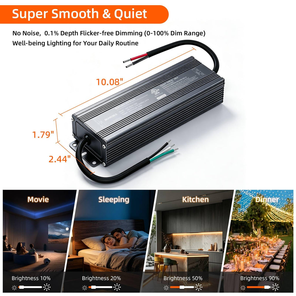 200W Triac Dimmable LED Driver Power Supply F337