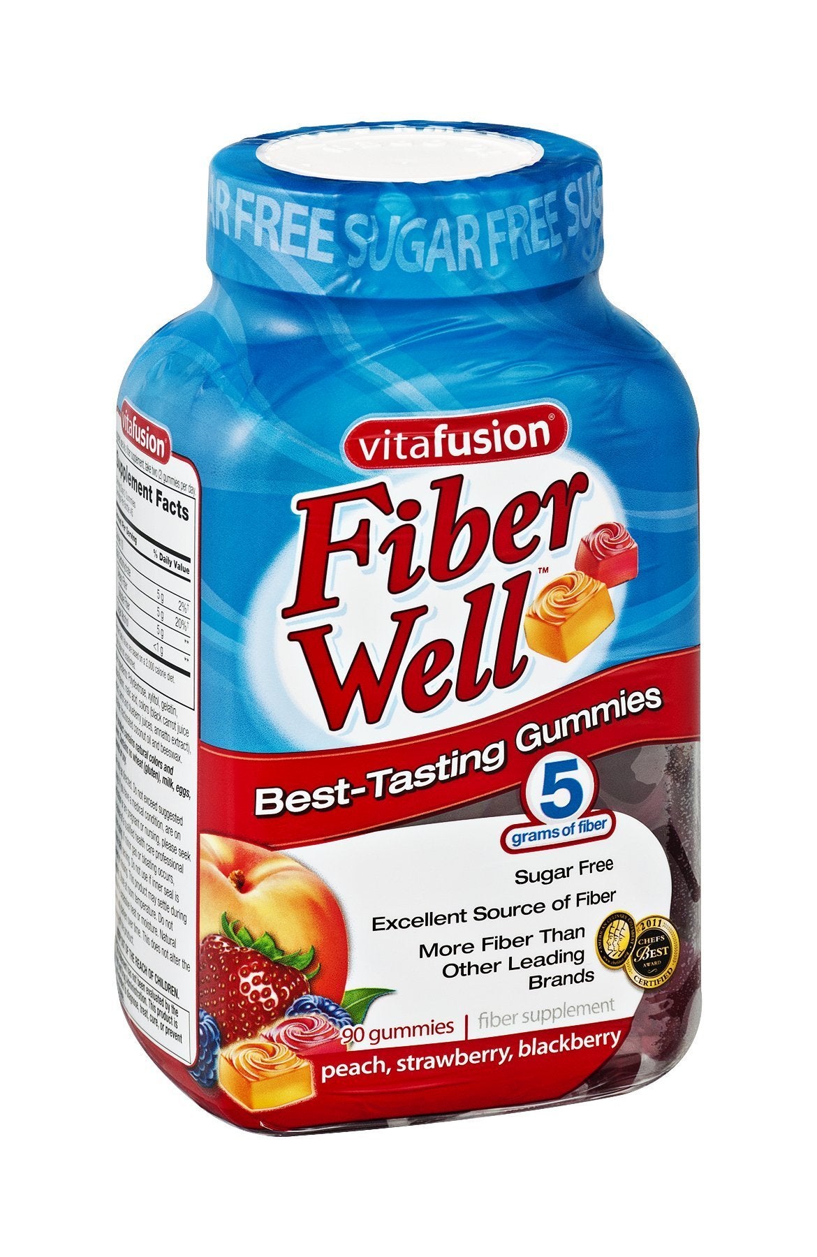 Sugar-Free Fiber Gummies 90 CT Pack of 3 L255
