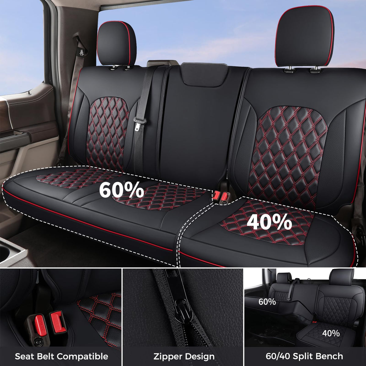 Seat Covers 4 Door Without Rear Cupholder A968