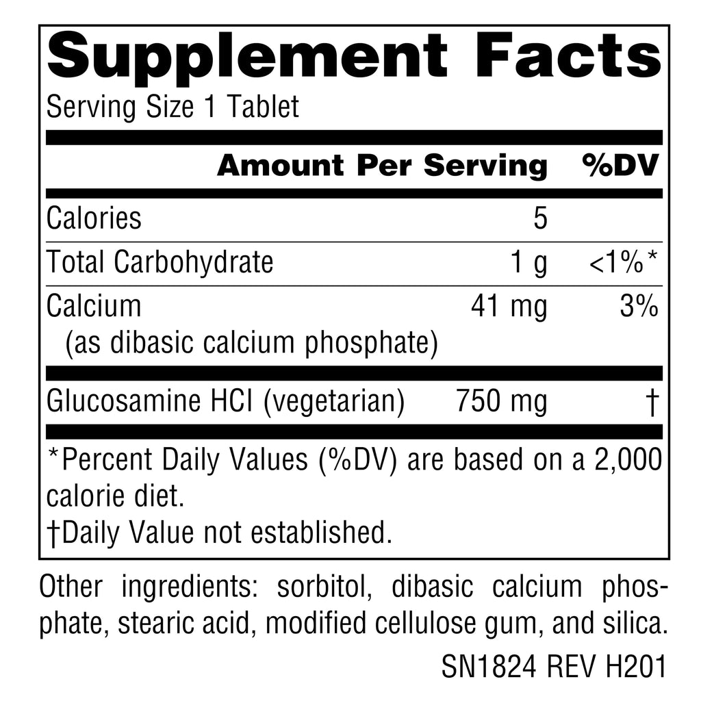 Vegetarian Glucosamine 750 mg 60 Tablets U452