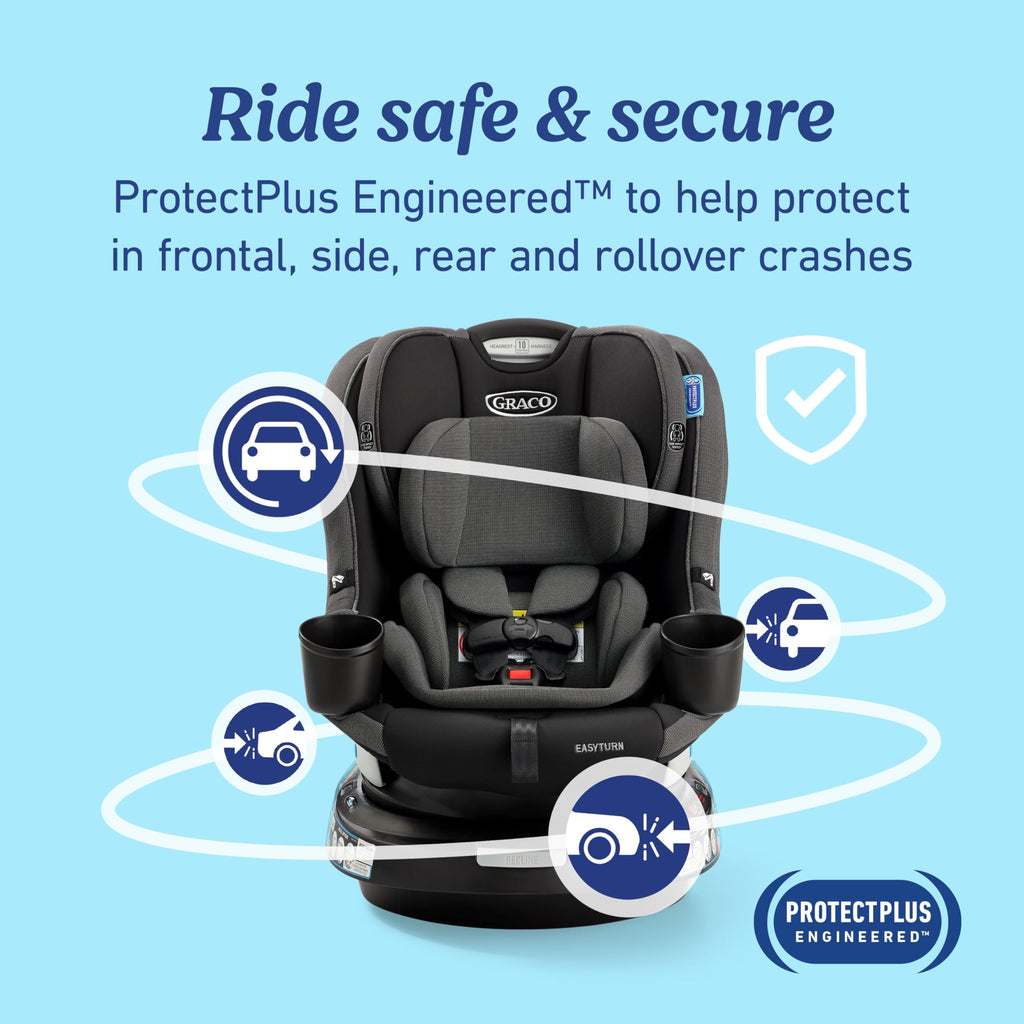 2-in-1 Rotating Convertible Car Seat E25817
