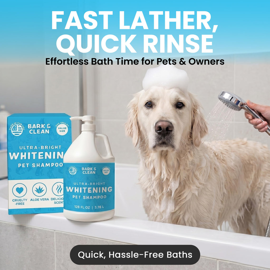 Whitening Dog Shampoo with Pump, 1 Gallon Aloe Coconut A4317