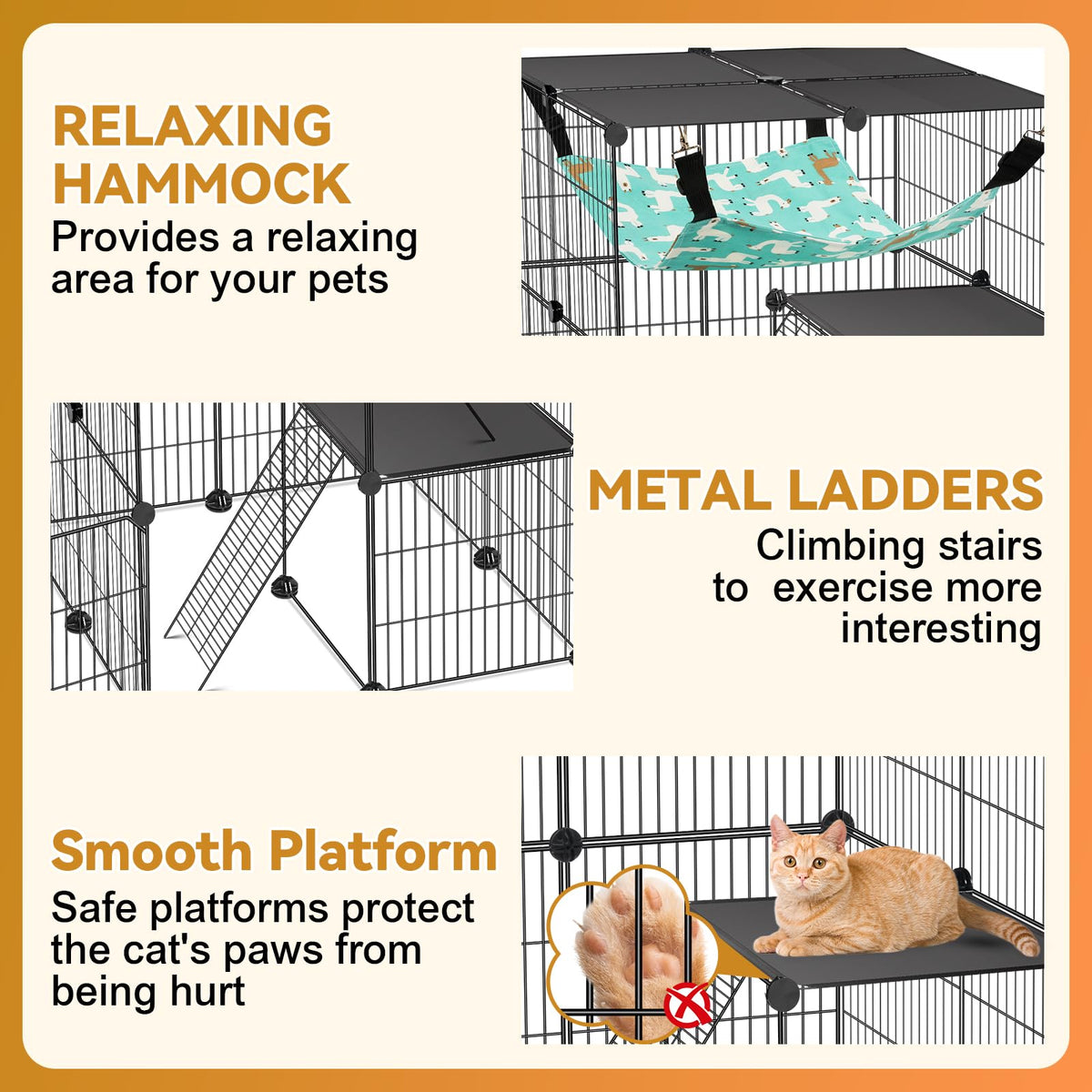 4-Tier Cat Cage D821