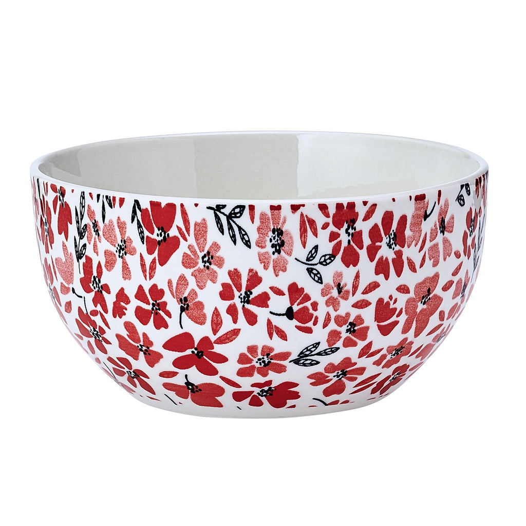12 Piece Floral Stoneware Dinnerware Set B748