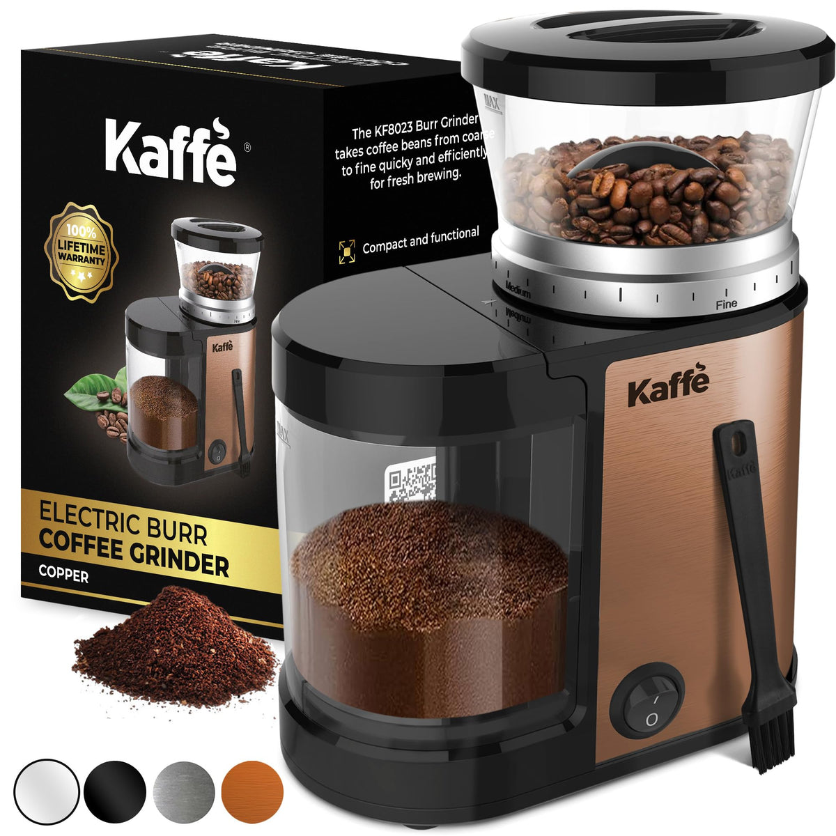Electric Burr Coffee Grinder 5.5oz Adjustable S710