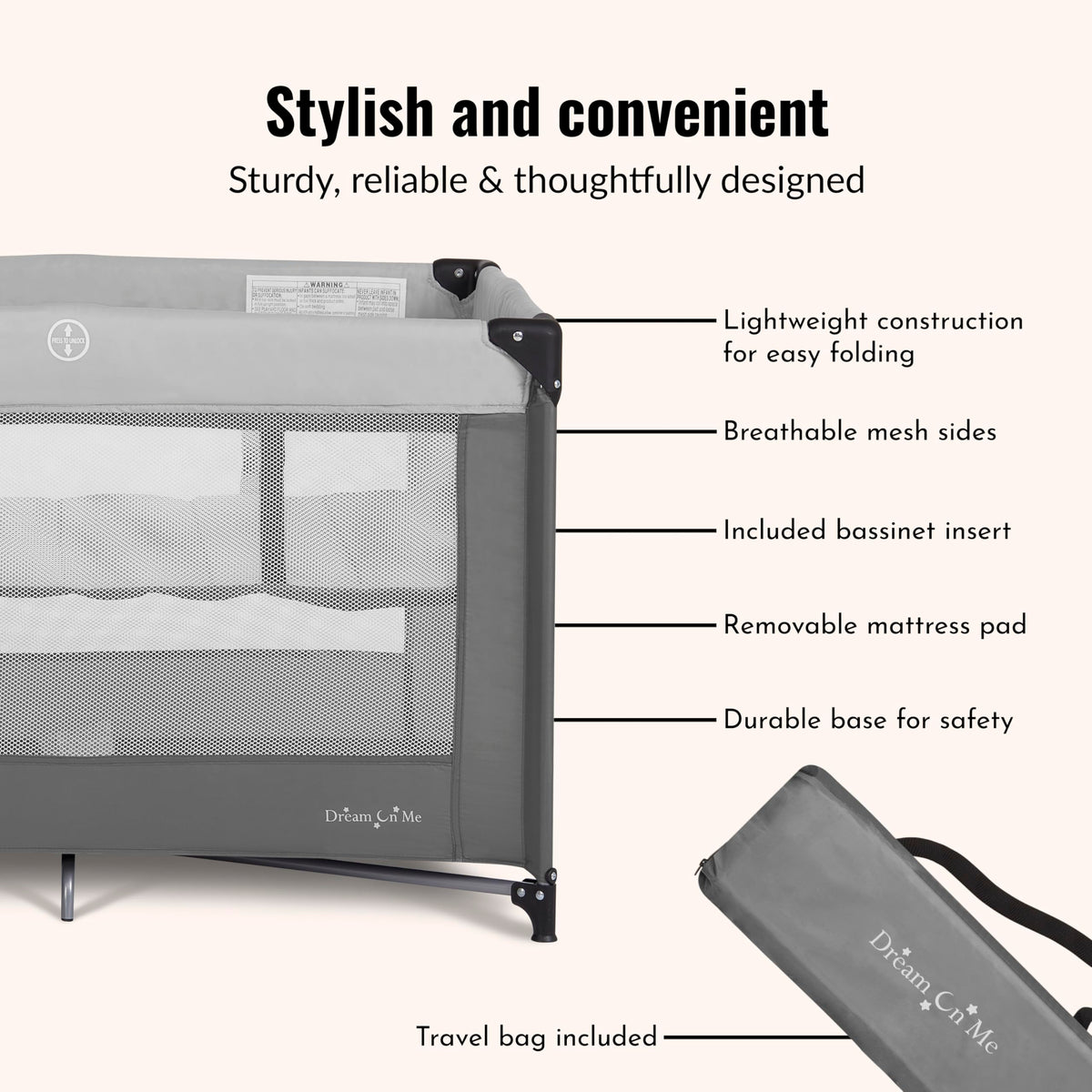 Portable Baby Playard with Bassinet E942