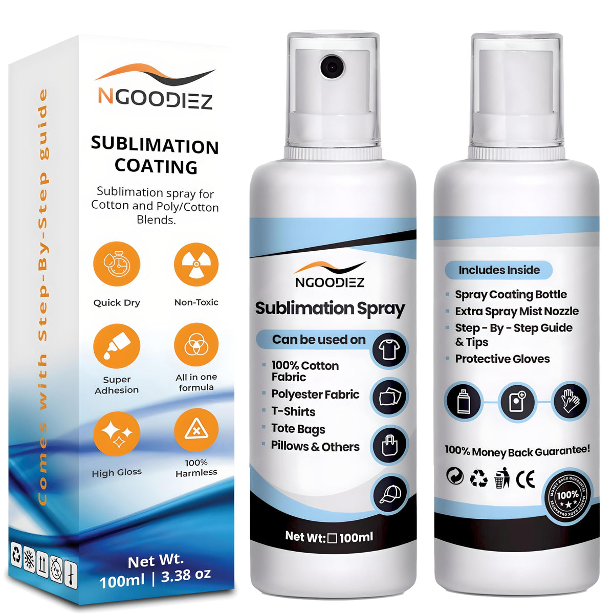 Sublimation Spray for Cotton T-Shirts & Polyester 100ml L46958
