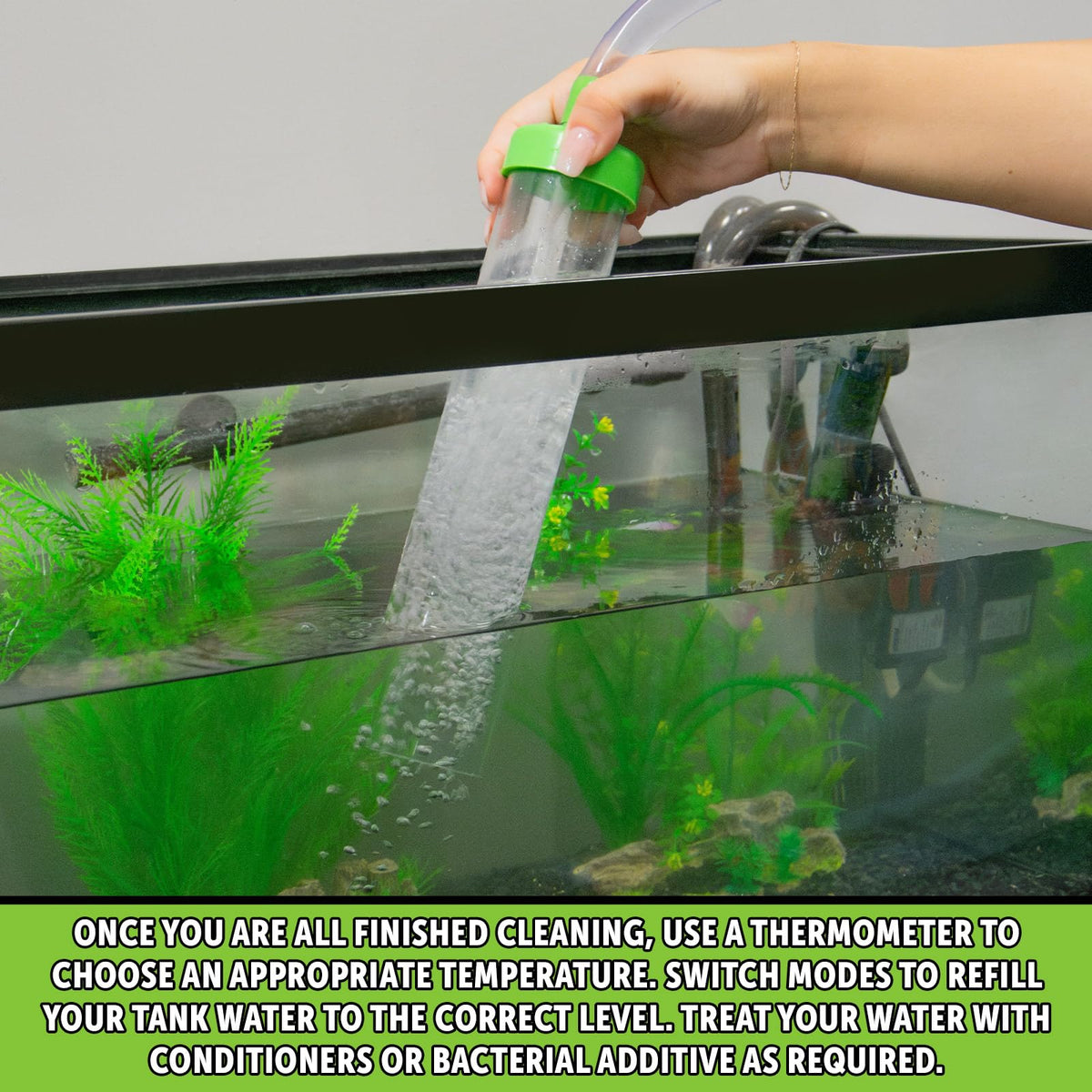 Aquarium Maintenance System, Gravel Cleaner and Water Changer, 25 Foot T34323
