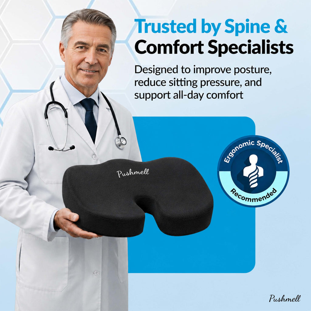 Memory Foam Gel Seat Cushion with Extra Cover B533711