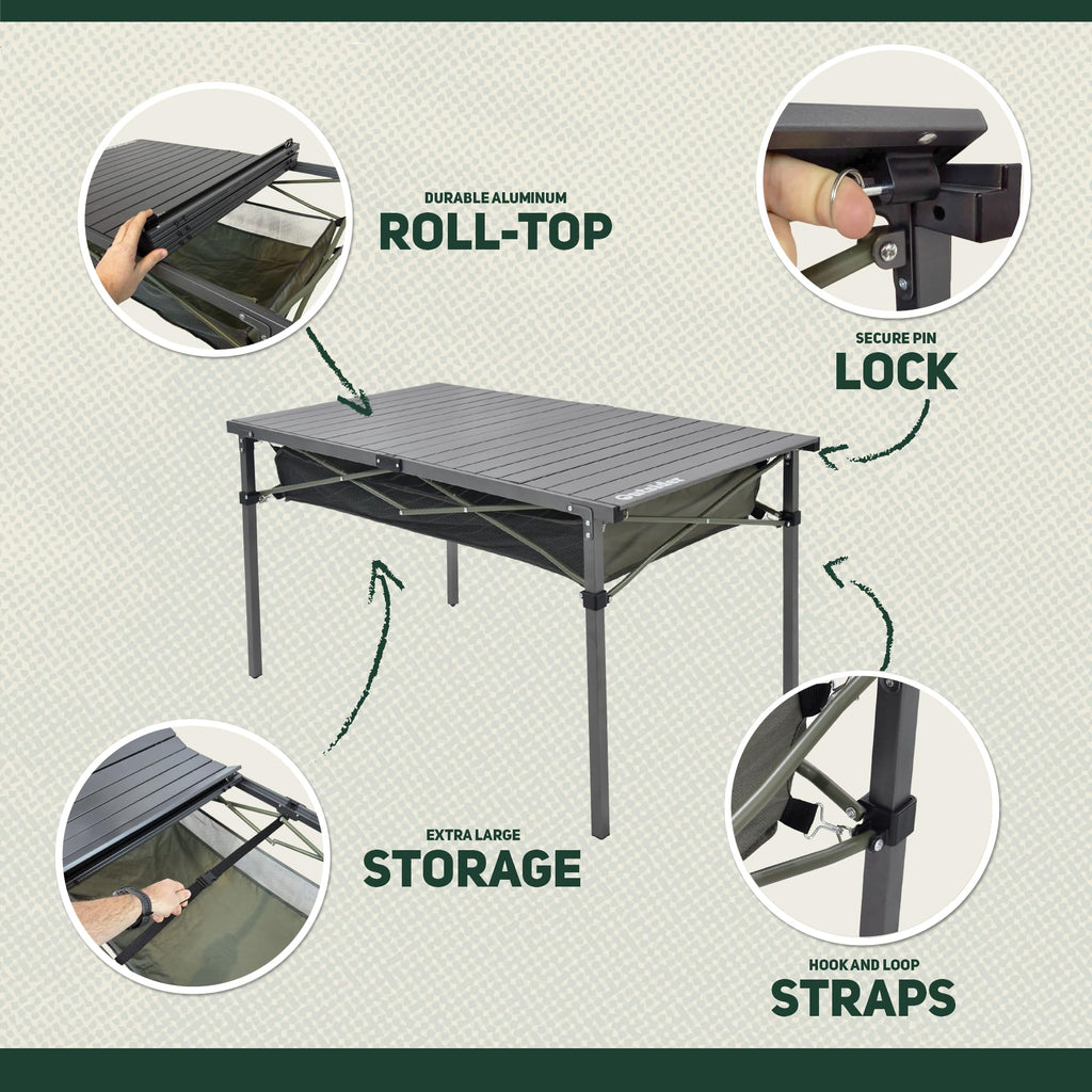 Portable Aluminum Camping Table E90684