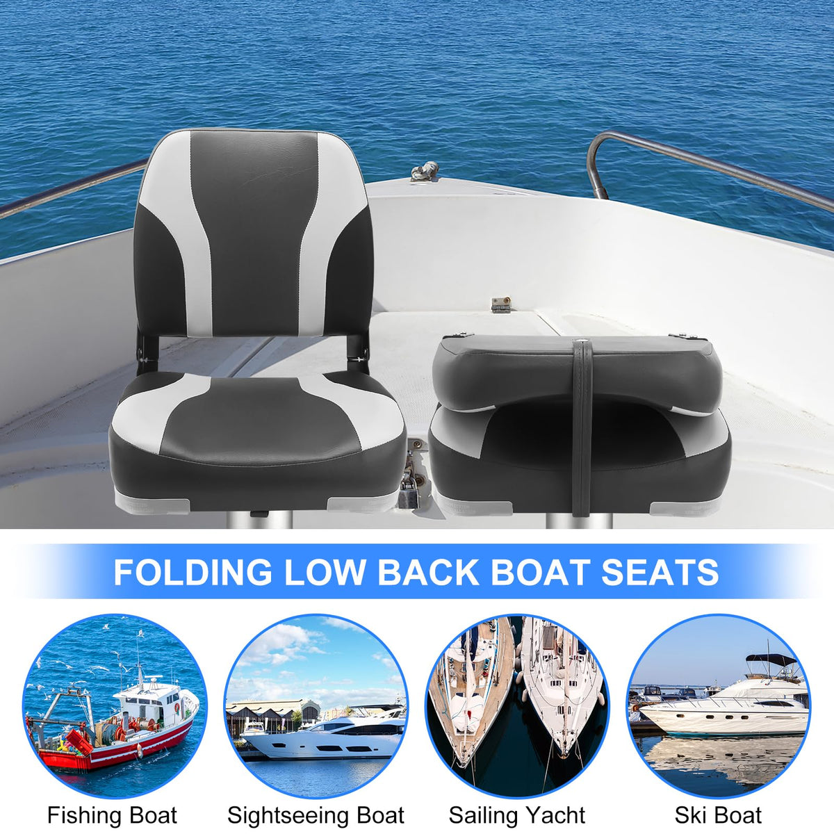 Folding Boat Seat 2 Pack H718