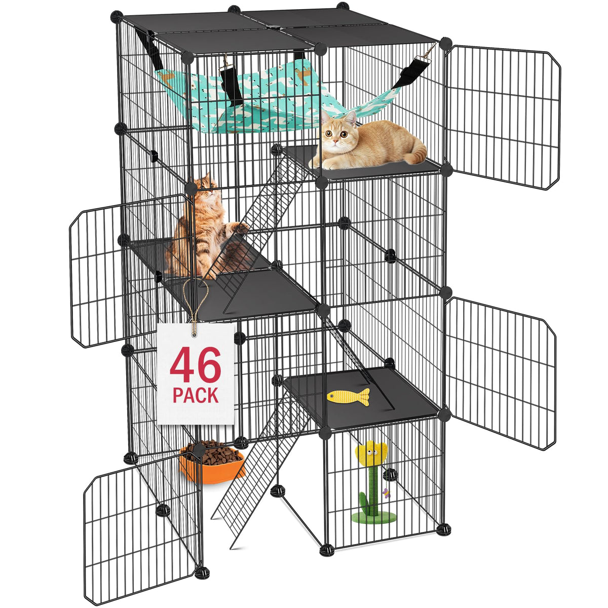 4-Tier Cat Cage D821