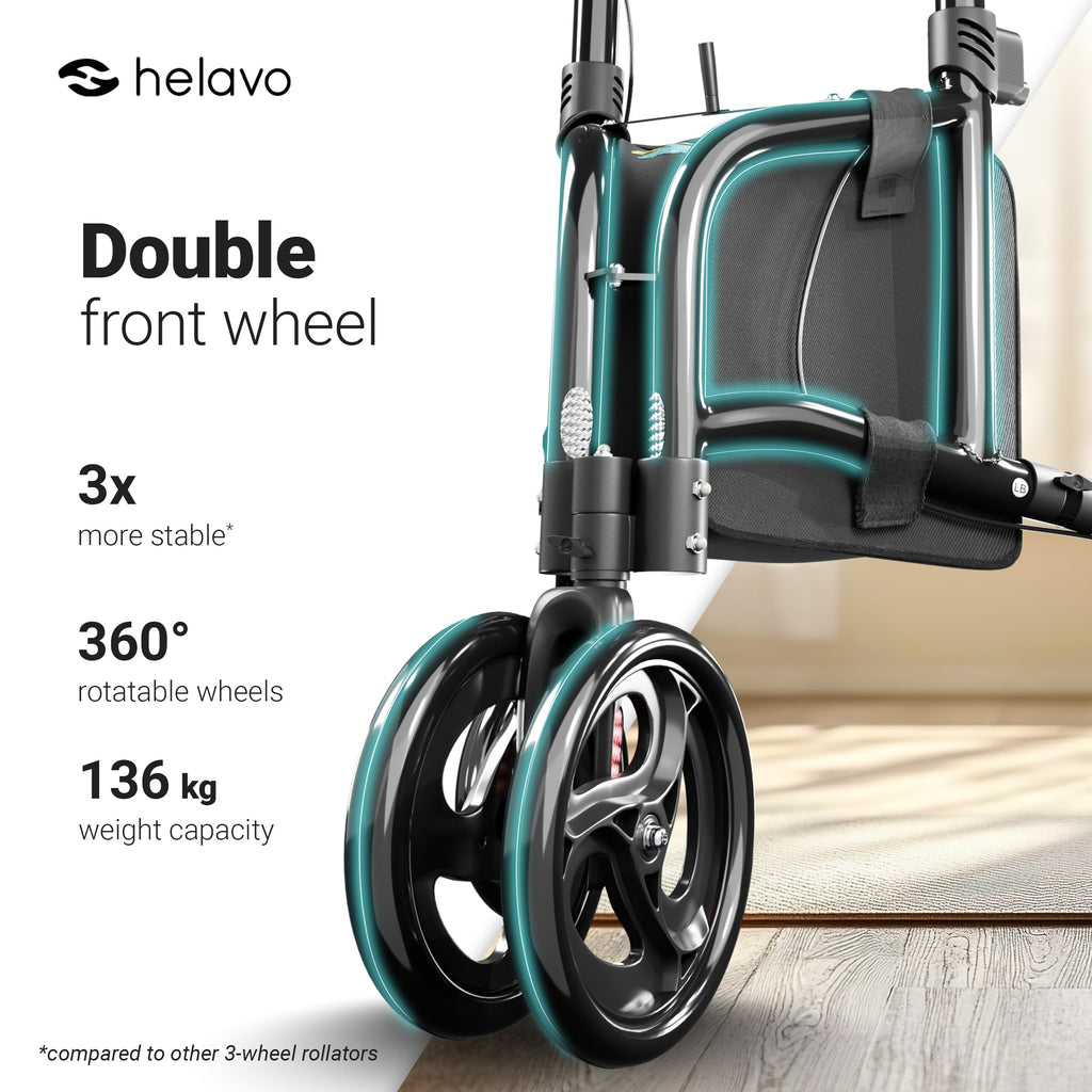 3 Wheel Walker with Double Front Wheels K956
