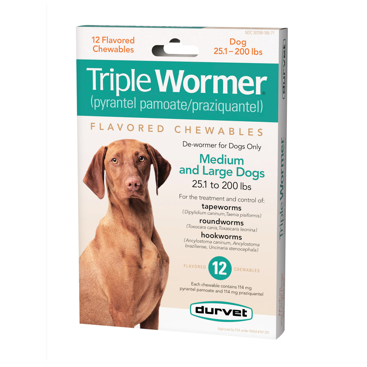 Triple Wormer for Medium and Large Dogs T1331