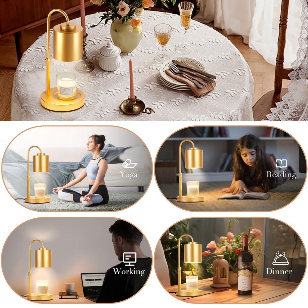 Dimmable Height Adjustable Candle Warmer Lamp L51289