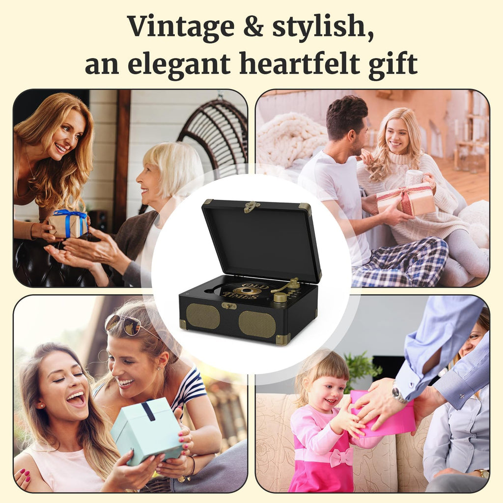 Black Portable CD Player with Speakers, Bluetooth, Remote Control, USB Playback G20280