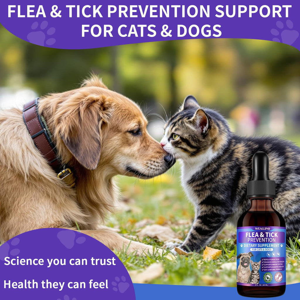 Flea and Tick Prevention for Cats & Dogs 60ml X2685