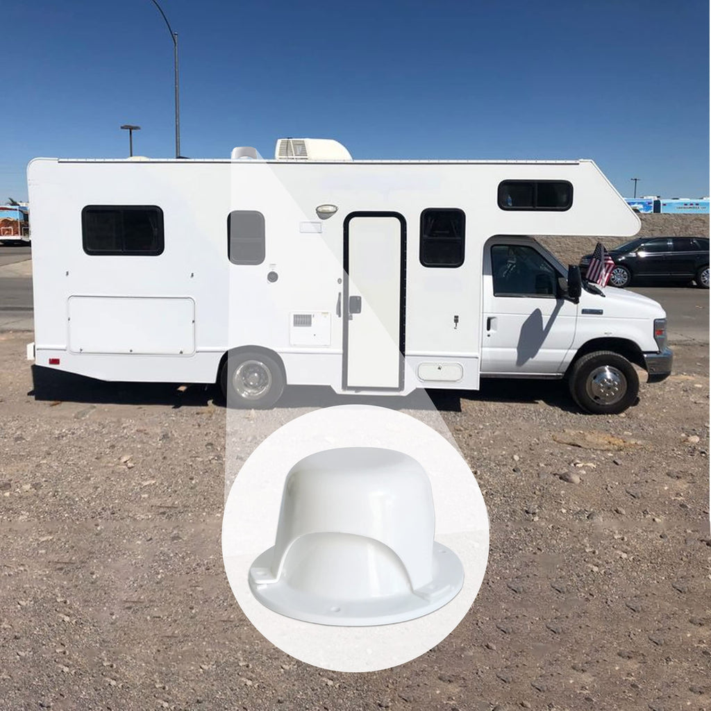 White RV Roof Vent Cover J234964