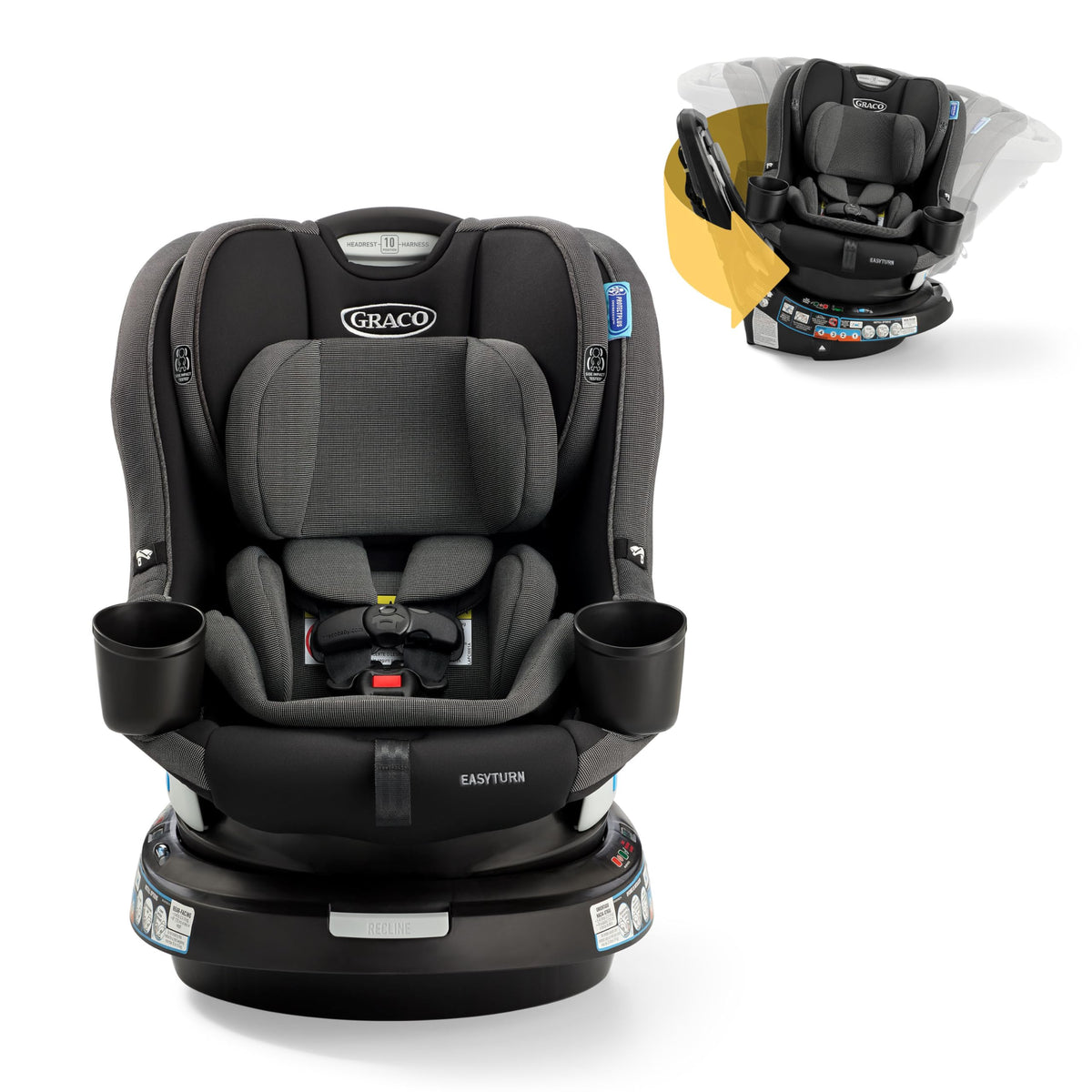2-in-1 Rotating Convertible Car Seat E25817