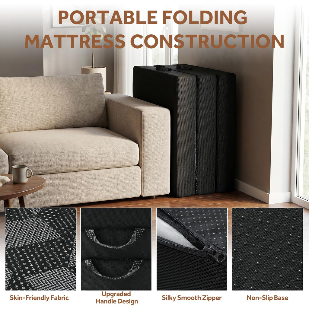 Memory Foam Tri Folding Mattress B856