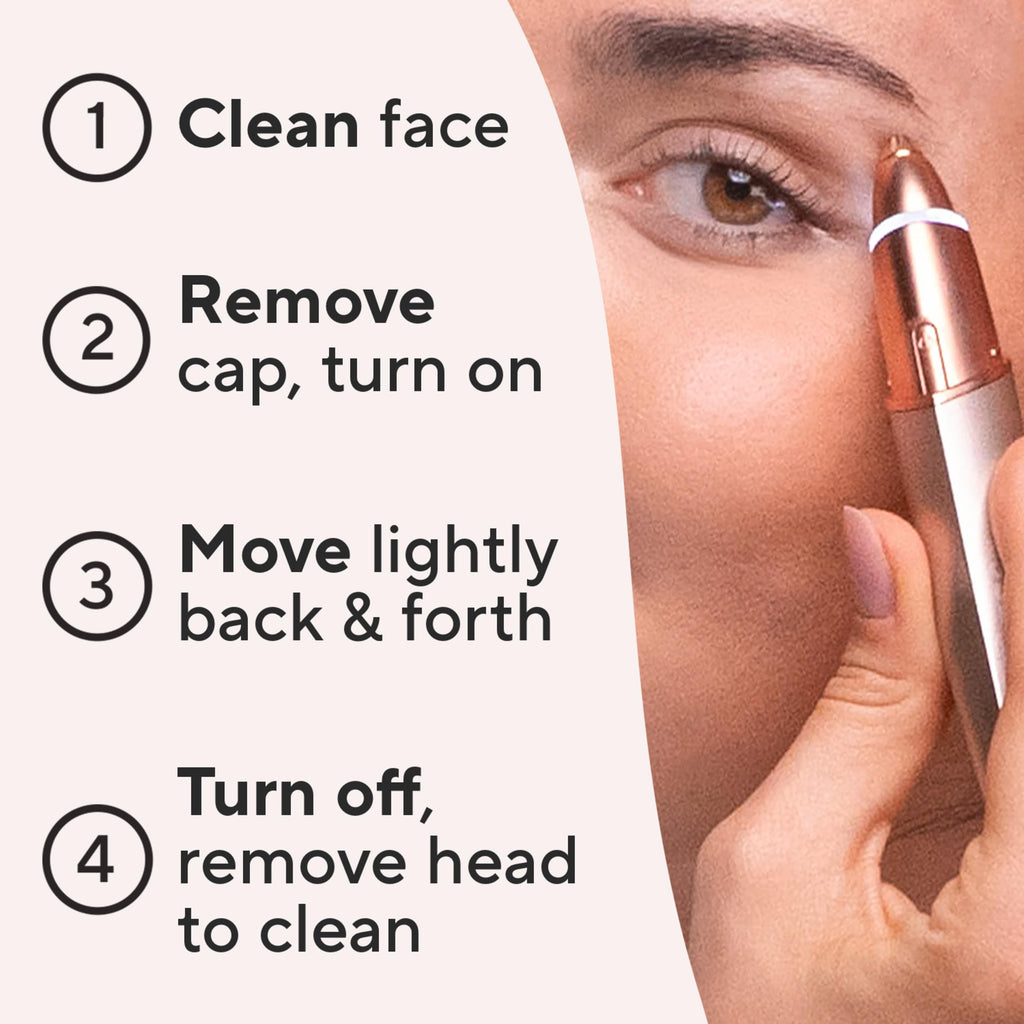 Electric Eyebrow Hair Remover with LED Light C9379