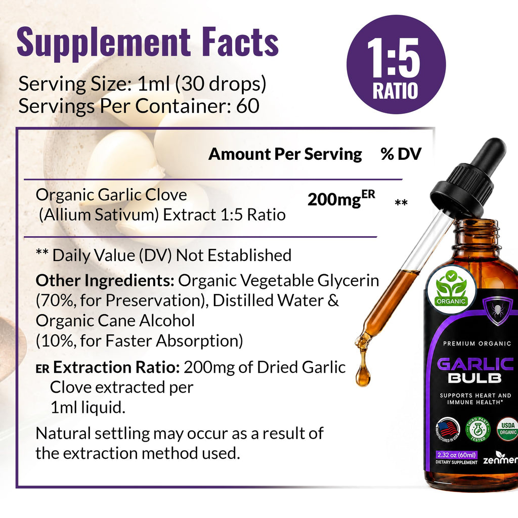 Organic Odorless Garlic Supplements X7034