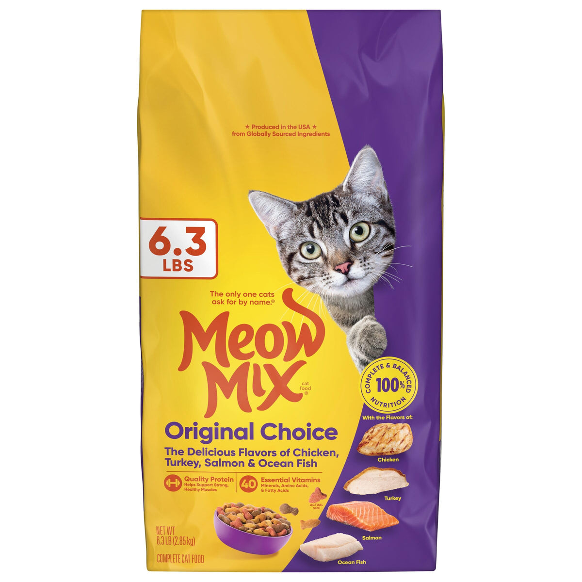 Dry Cat Food 6.3 Pound Bag C17873