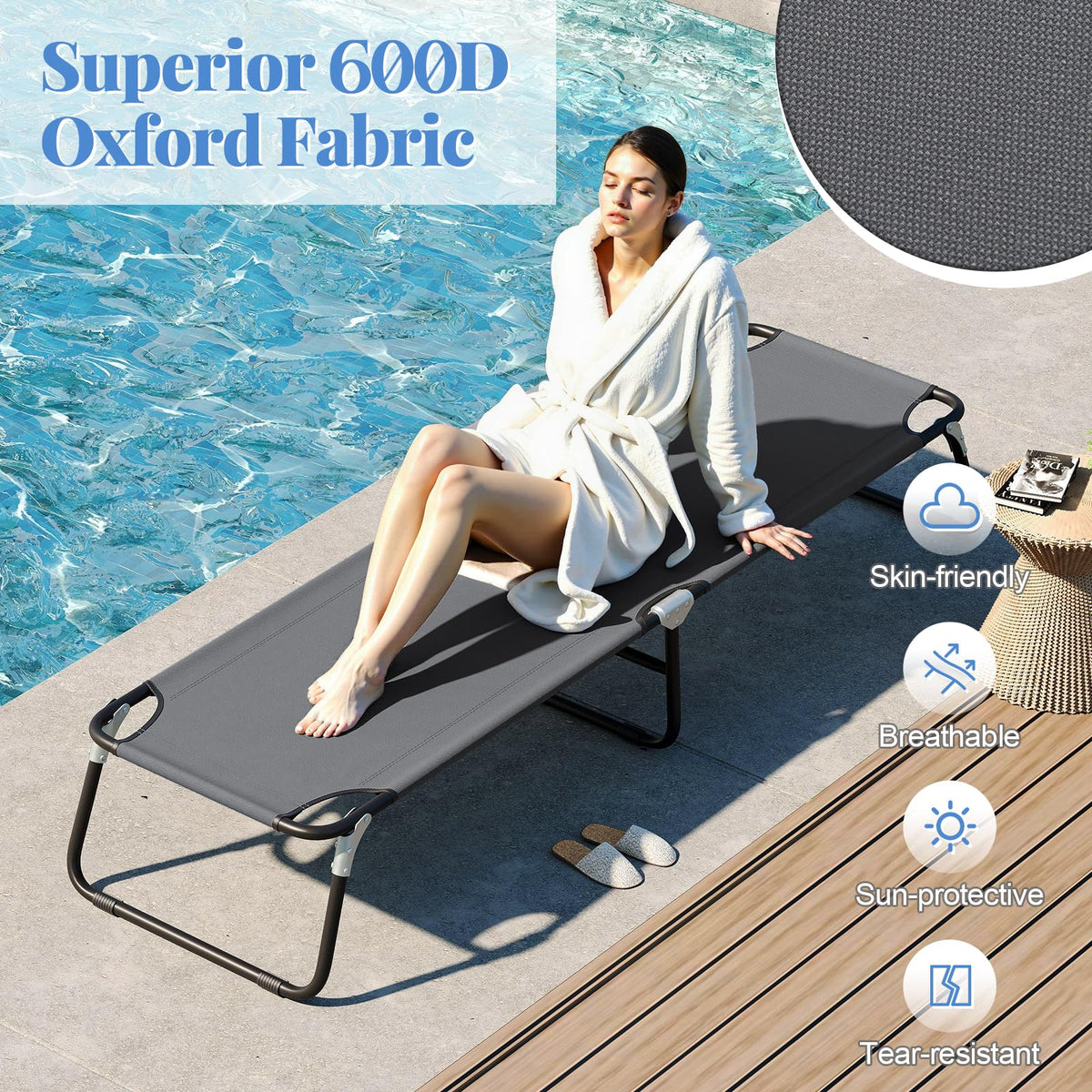 Folding Camping Cot Y84328