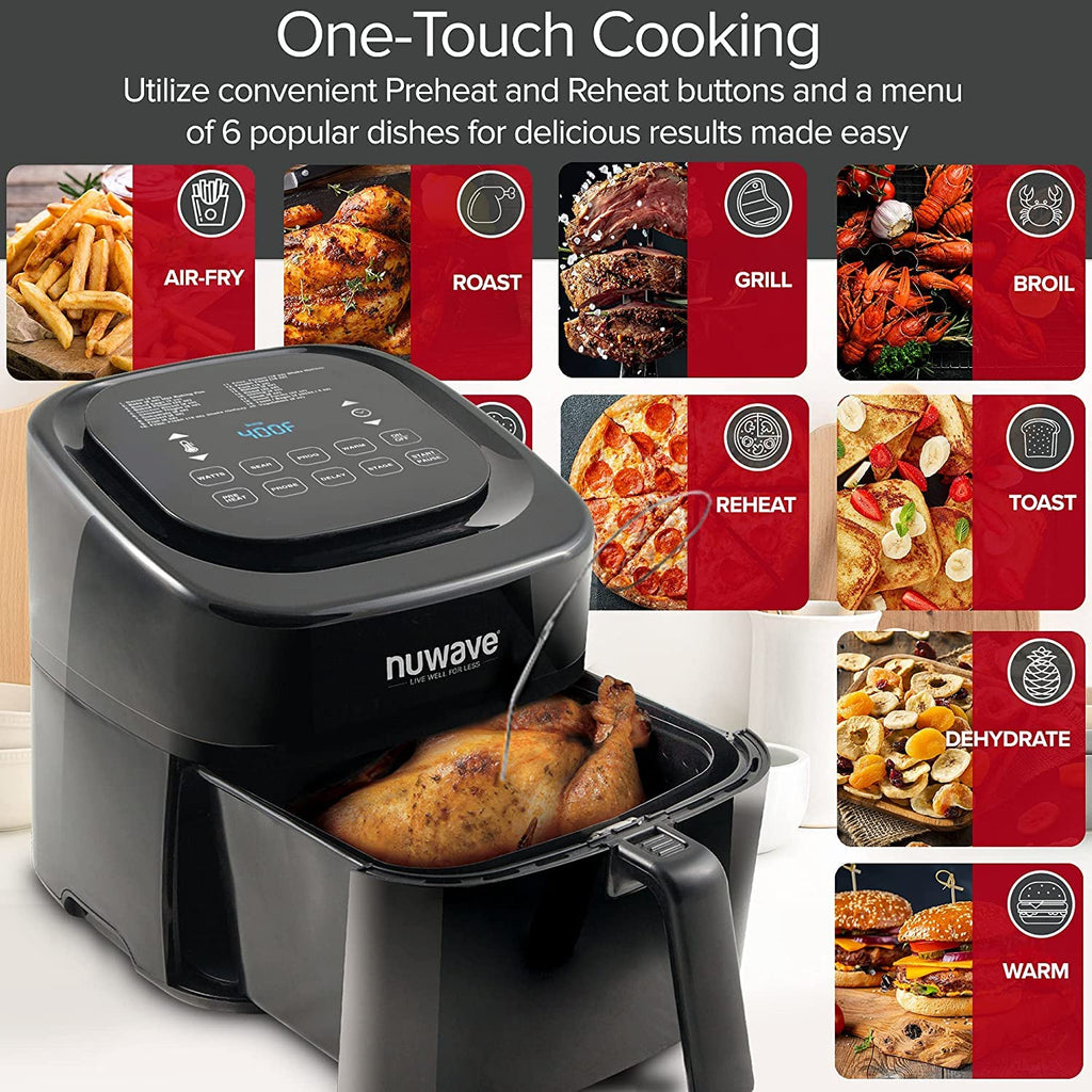 6-Quart Digital Air Fryer with Probe L79503