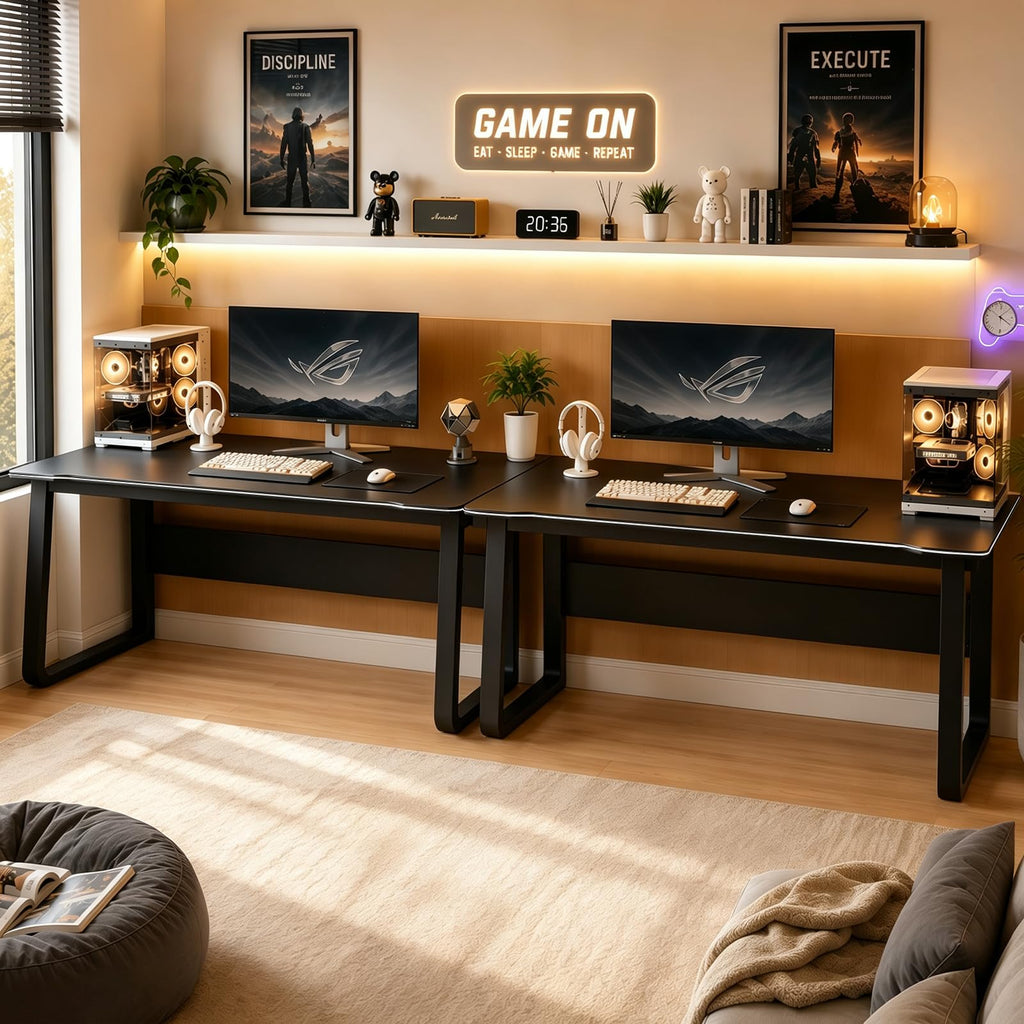 Gaming Desk Computer Writing Table PC Wood I739366