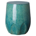 Teal Ceramic Garden Stool M70346