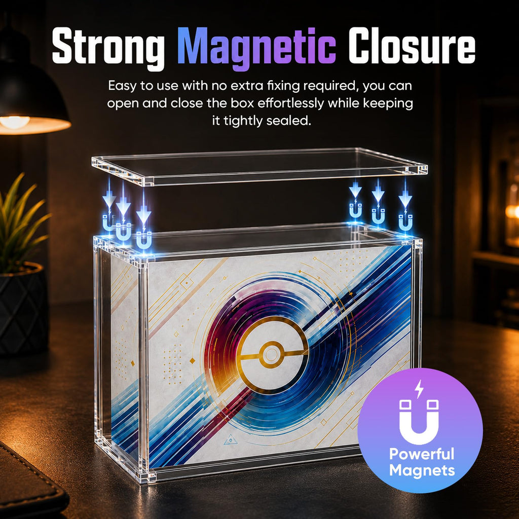Acrylic Display Case with 6 Magnets Stackable H2531