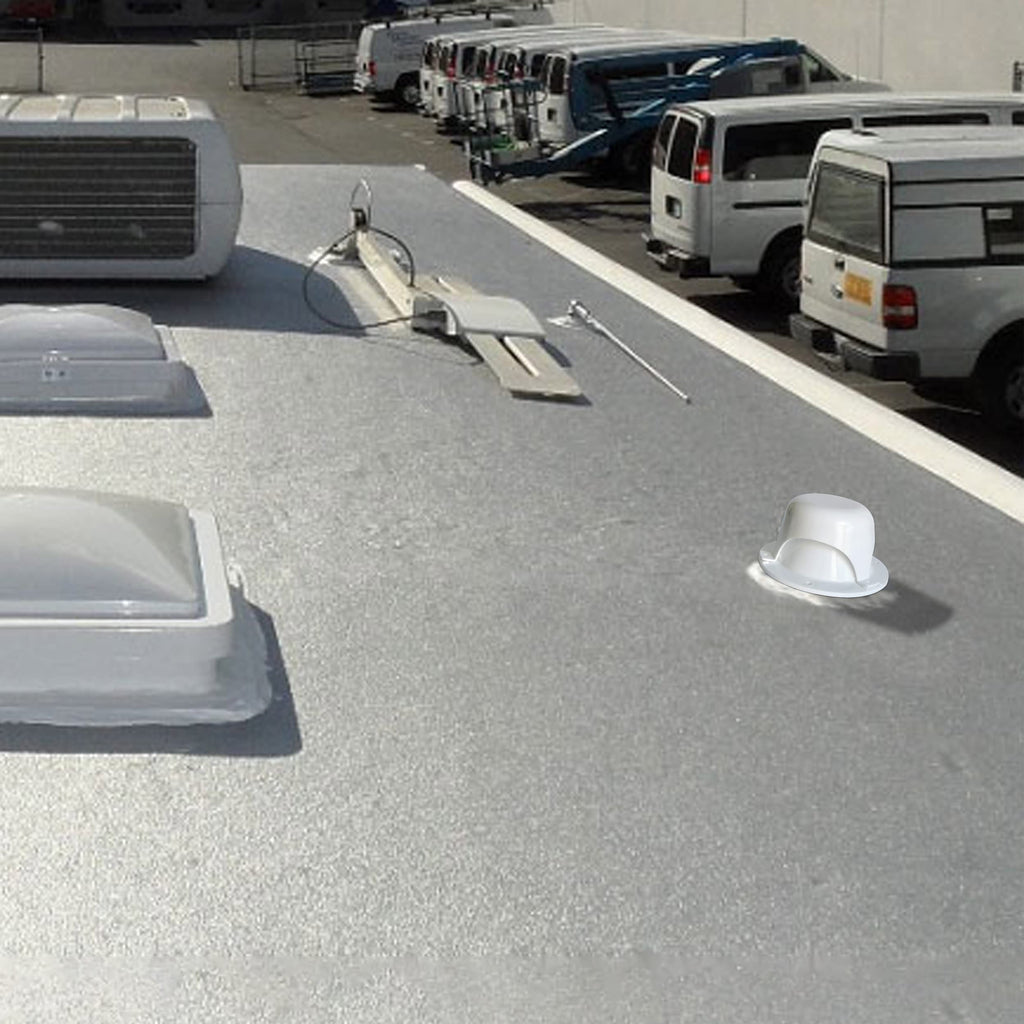 White RV Roof Vent Cover J234964