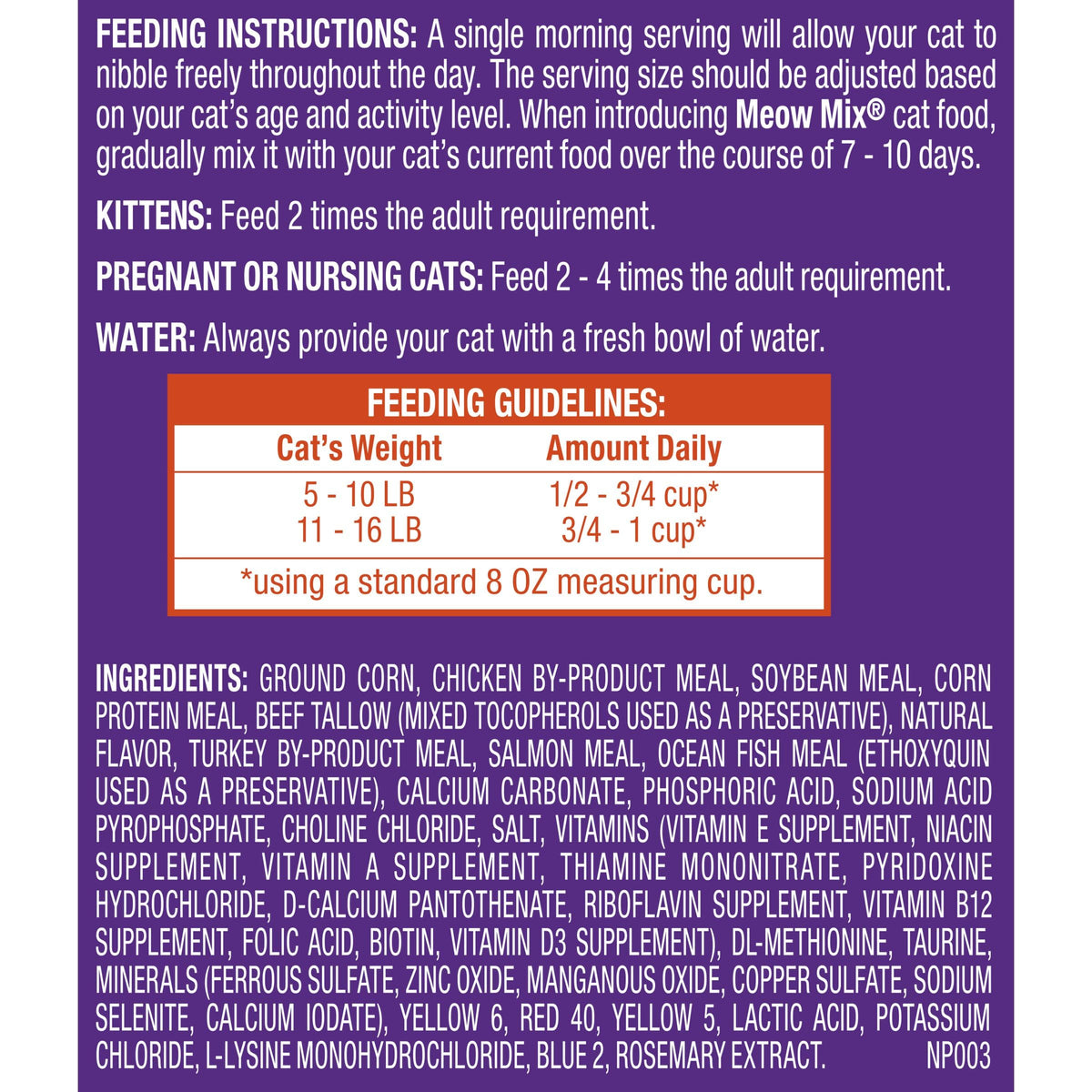 Dry Cat Food 6.3 Pound Bag C17873