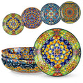 Pasta Bowls Set of 4, 42oz Ceramic Serving Bowls W44344