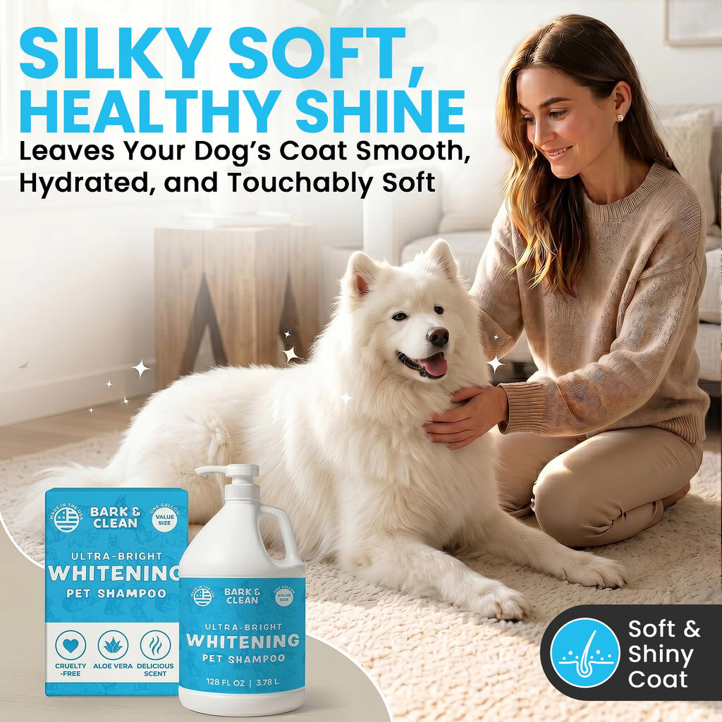 Whitening Dog Shampoo with Pump, 1 Gallon Aloe Coconut A4317