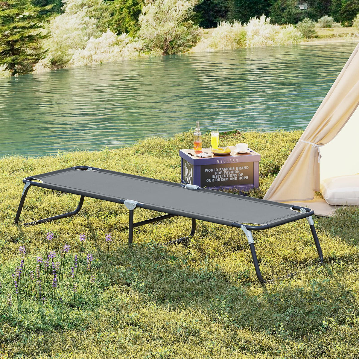 Folding Camping Cot Y84328
