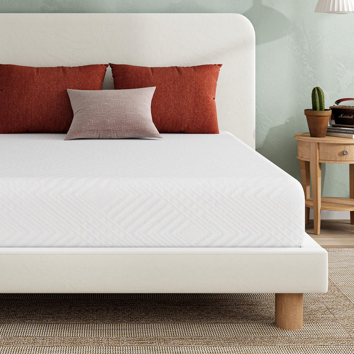 White 5 Inch Twin Memory Foam Mattress K7744