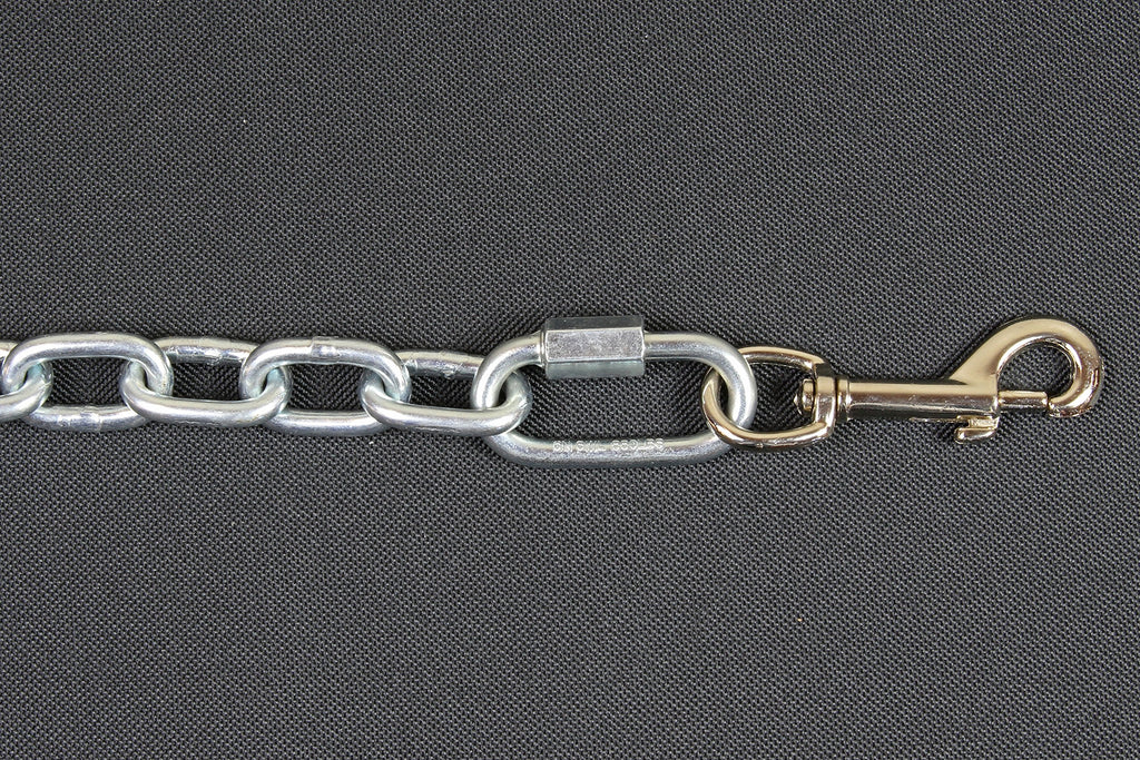Chew Proof Dog Tether Chain with Tie Down T547