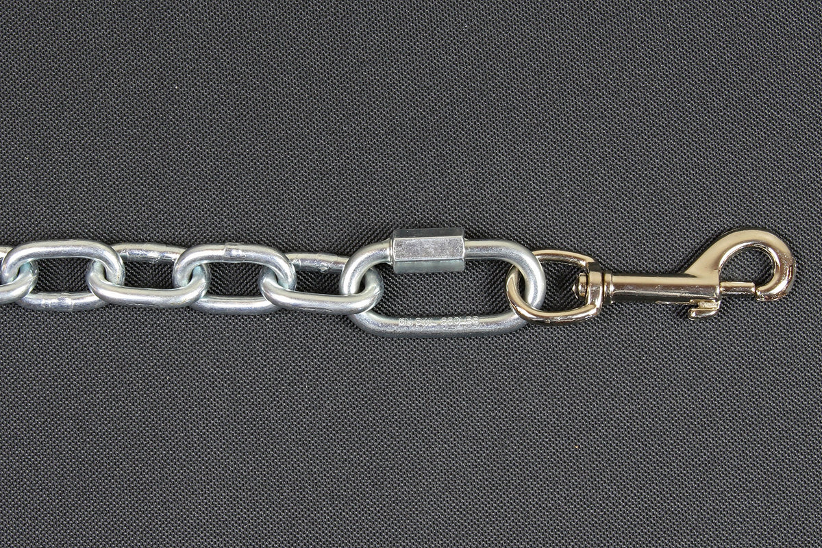 Chew Proof Dog Tether Chain with Tie Down T547