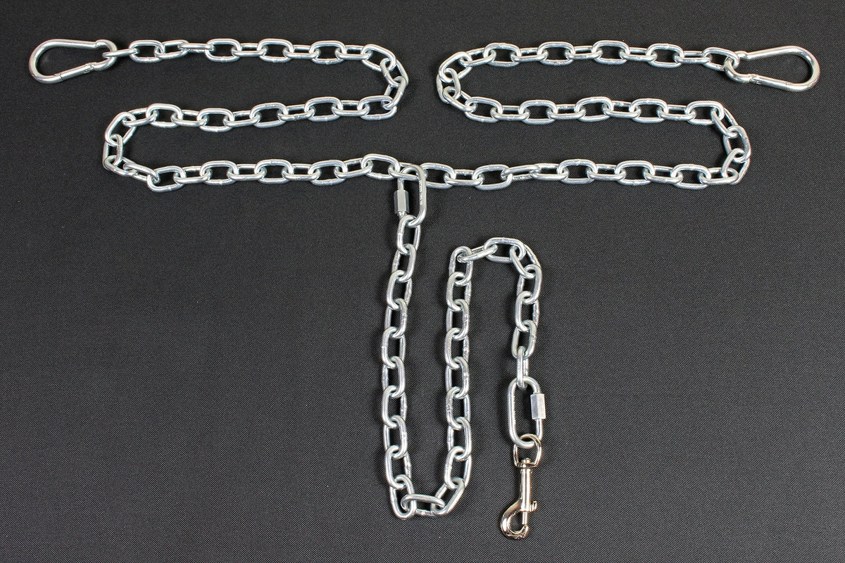 Chew Proof Dog Tether Chain with Tie Down T547